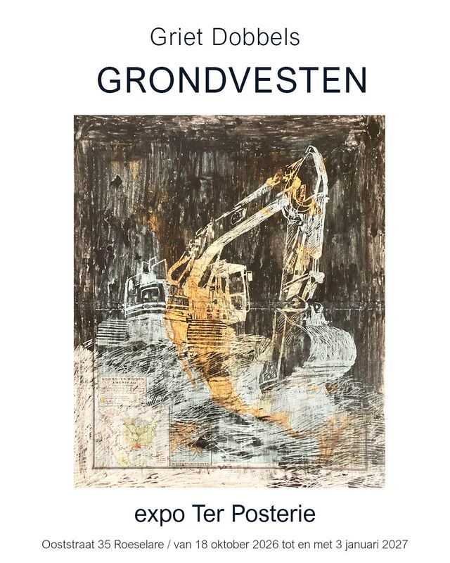 bij de expo Grondvesten van Griet Dobbels
